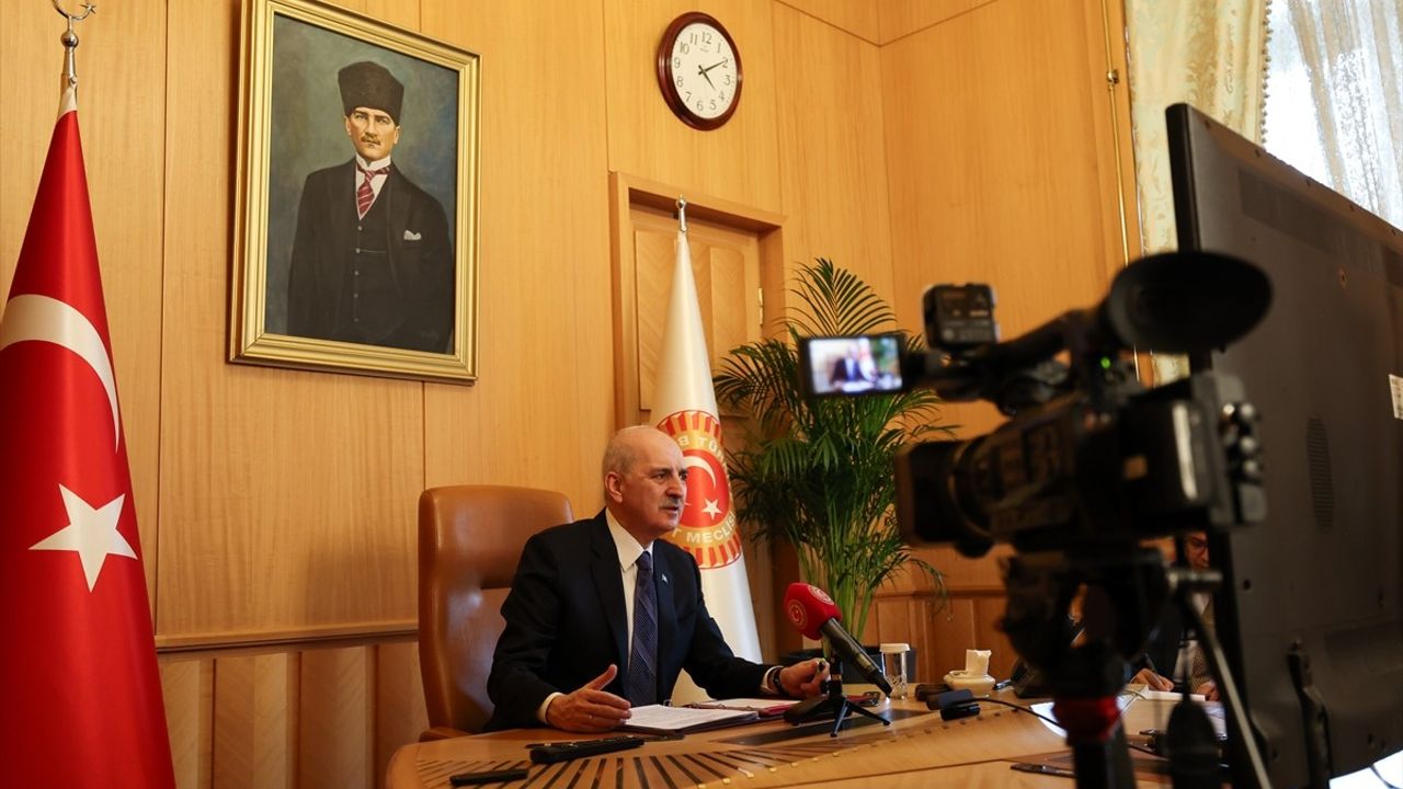 TBMM Başkanı Kurtulmuş, Ukrayna Meclis Başkanı Stefanchuk ile Görüştü