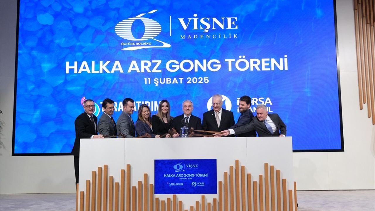 Vişne Madencilik, Borsa İstanbul'da Gong Töreniyle İşlem Görmeye Başladı