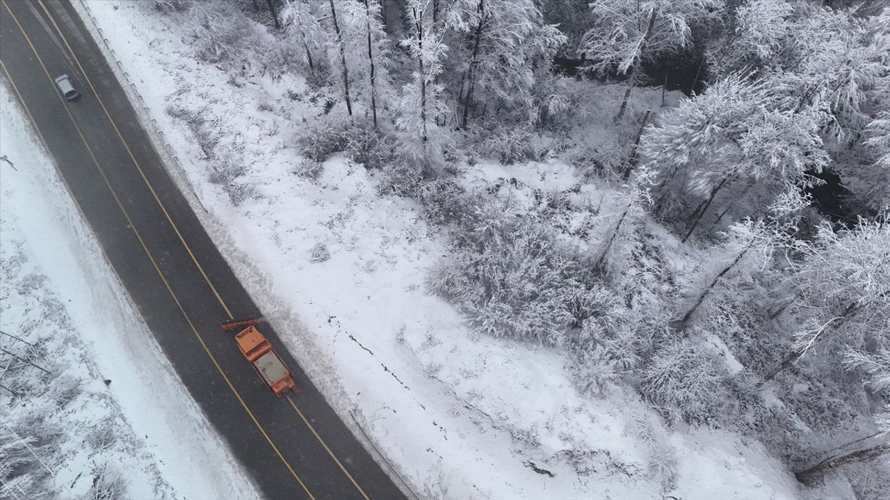 Yıldız Dağları'nın Karla Kaplı Güzelliği Hava Görüntüleriyle Ortaya Çıktı