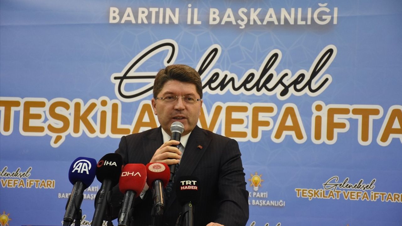Adalet Bakanı Tunç, Bartın'da İftar Programında Önemli Açıklamalarda Bulundu