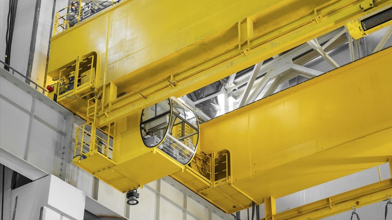 Akkuyu NGS'de İkinci Güç Ünitesinin Ana Köprülü Vinci Devreye Alındı