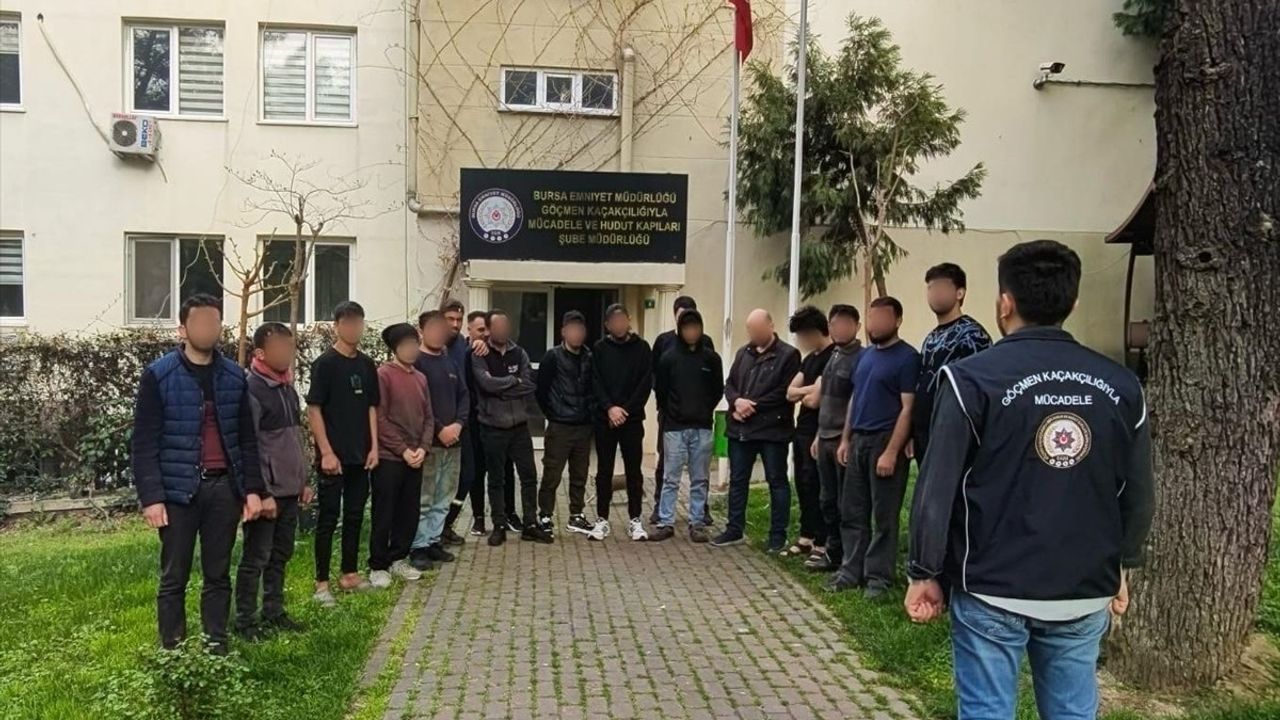 Bursa'da 19 Yabancı Uyrukluya İzinsiz Çalıştırma Operasyonu