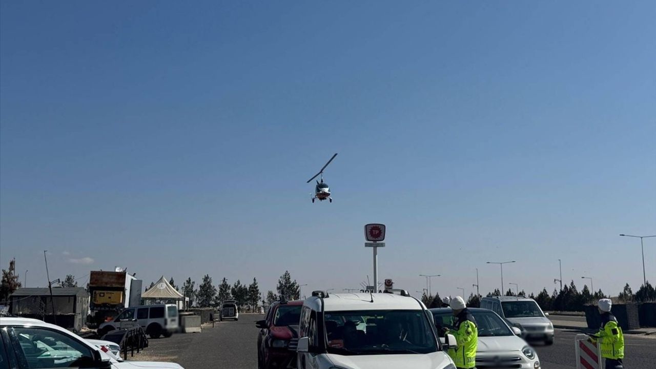 Gaziantep'te Cayrokopter Destekli Trafik Denetiminde 253 Bin Lira Ceza