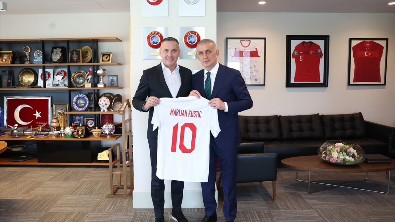 Hırvatistan Futbol Federasyonu Başkanı Kustic, TFF'yi Ziyaret Etti