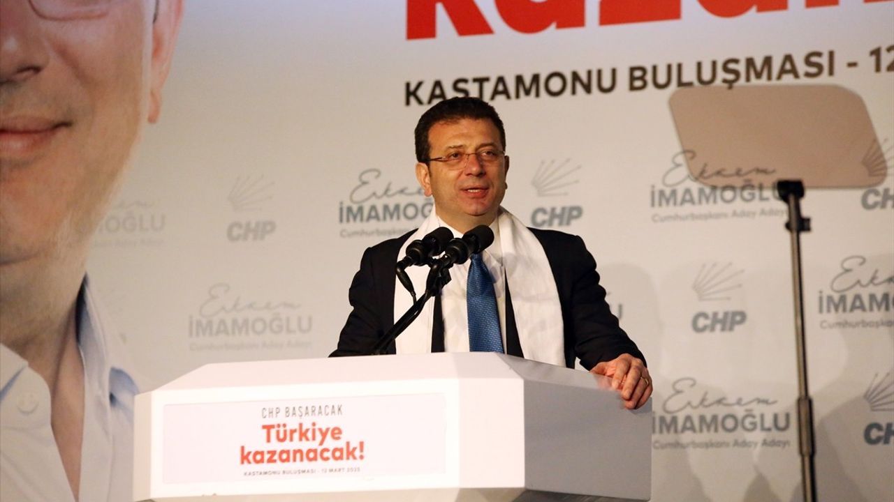 İmamoğlu Kastamonu'da Partililere Seslendi: "Cumhurbaşkanı Adayı Belirleme Süreci Tarihe Geçecek"