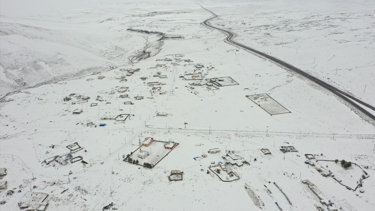 Kars'ta Kar Manzaraları: Dron ile Görüntülendi