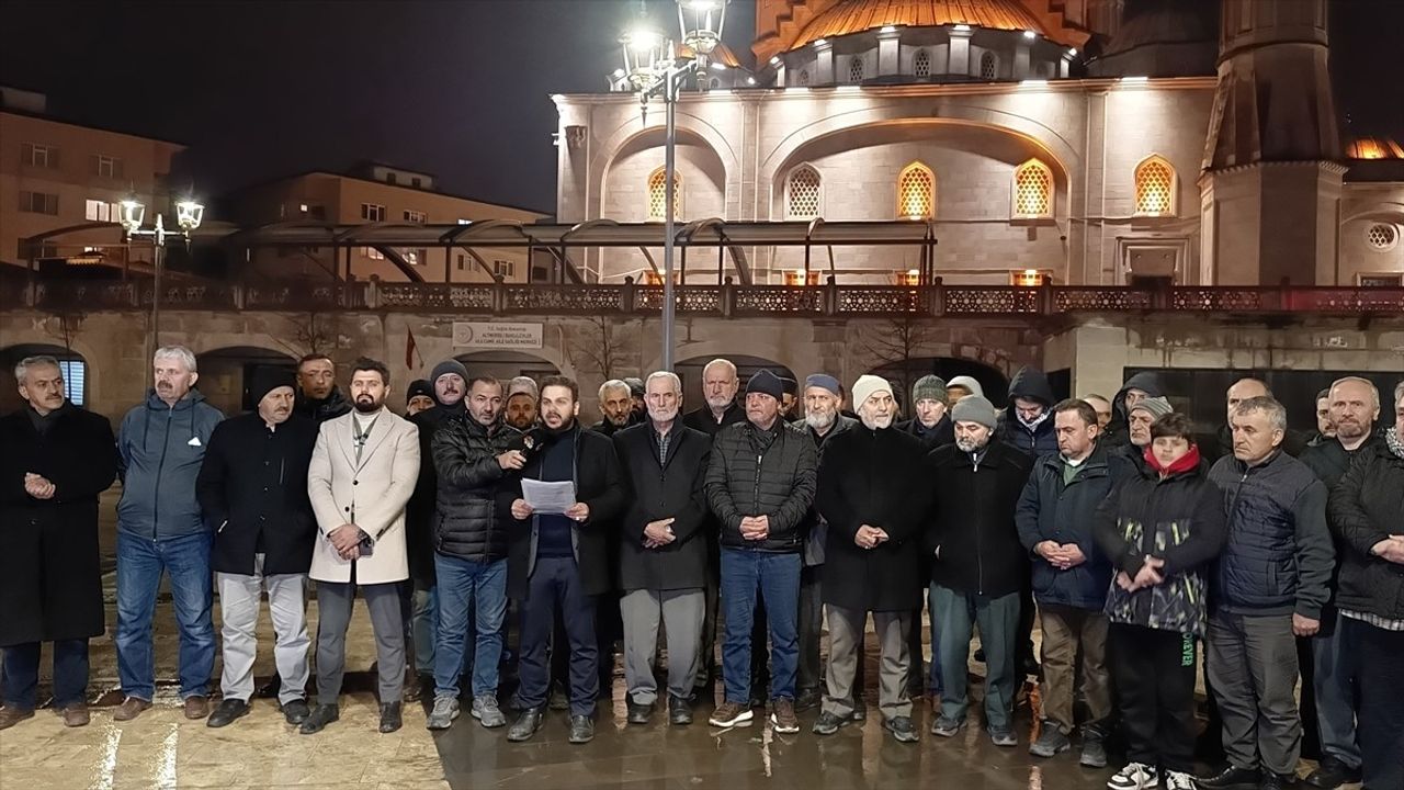 Ordu'da İsrail'in Gazze'ye Saldırıları Protesto Edildi