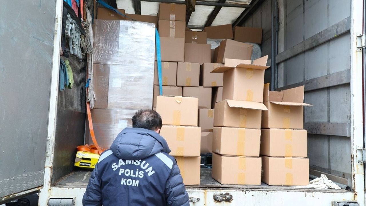 Samsun'da 2 Ton Etil Alkol Ele Geçirildi