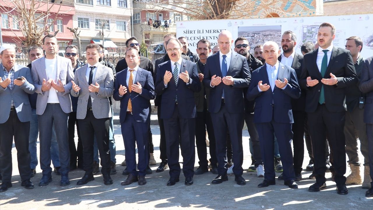 Siirt'te Kentsel Dönüşüm Projesi Temel Kazıları Başladı