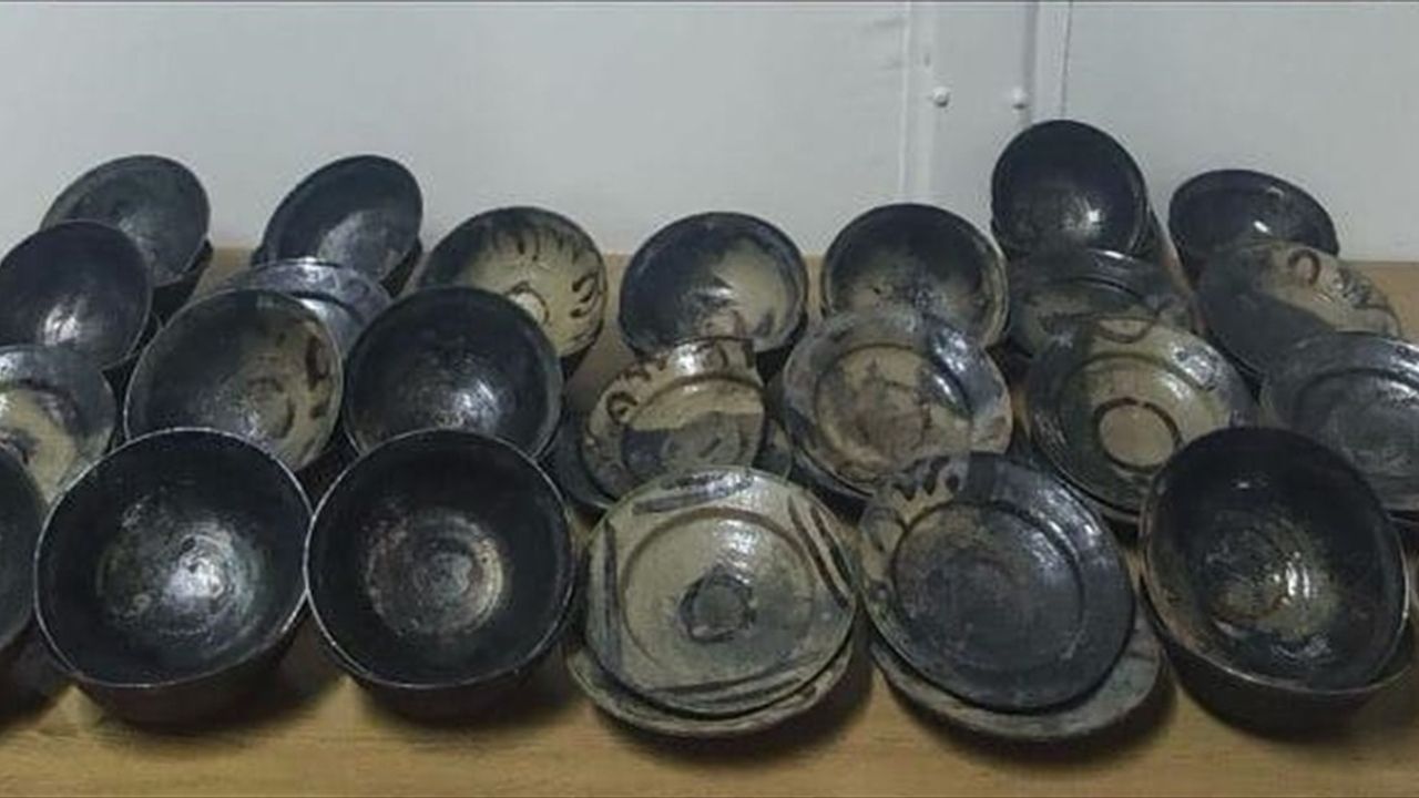 Tekirdağ'da Tarihi Eser Niteliğinde 50 Tabak Ele Geçirildi