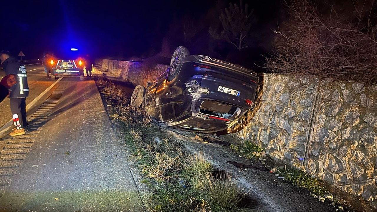 Tokat'ta Devrilen Cipteki 4 Kişi Yaralandı