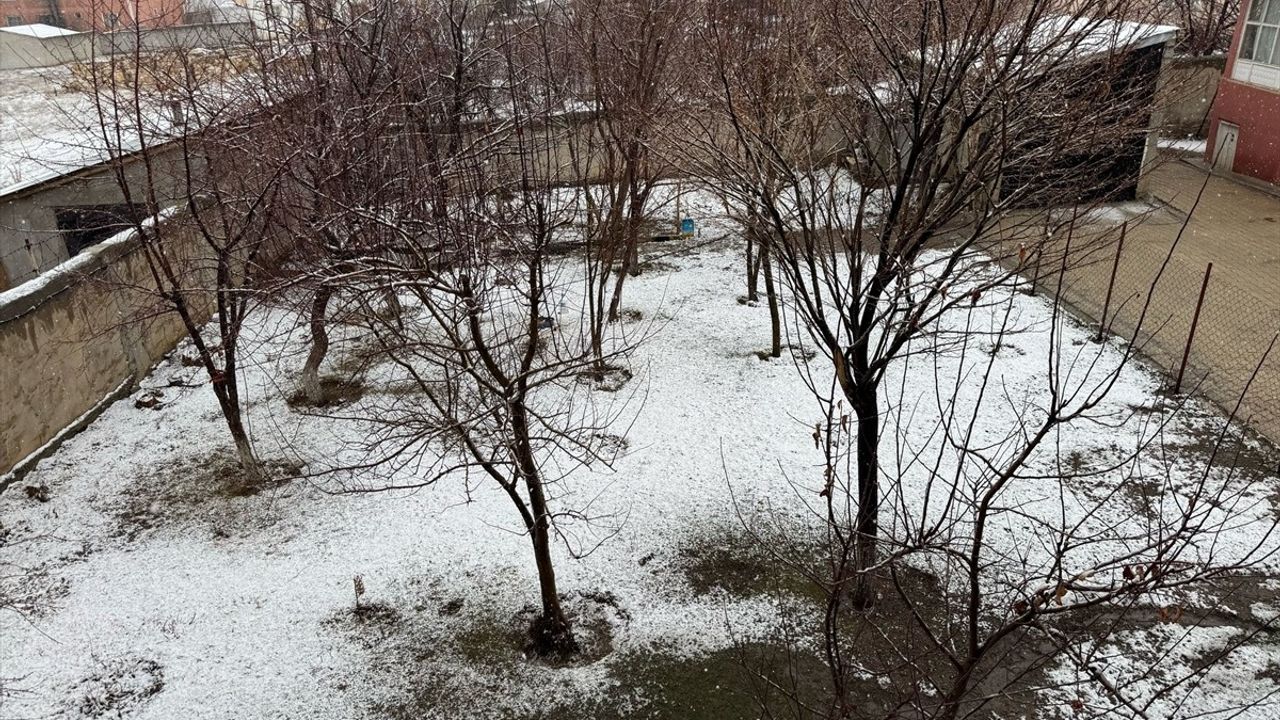 Van'ın Başkale İlçesinde Yoğun Kar Yağışı