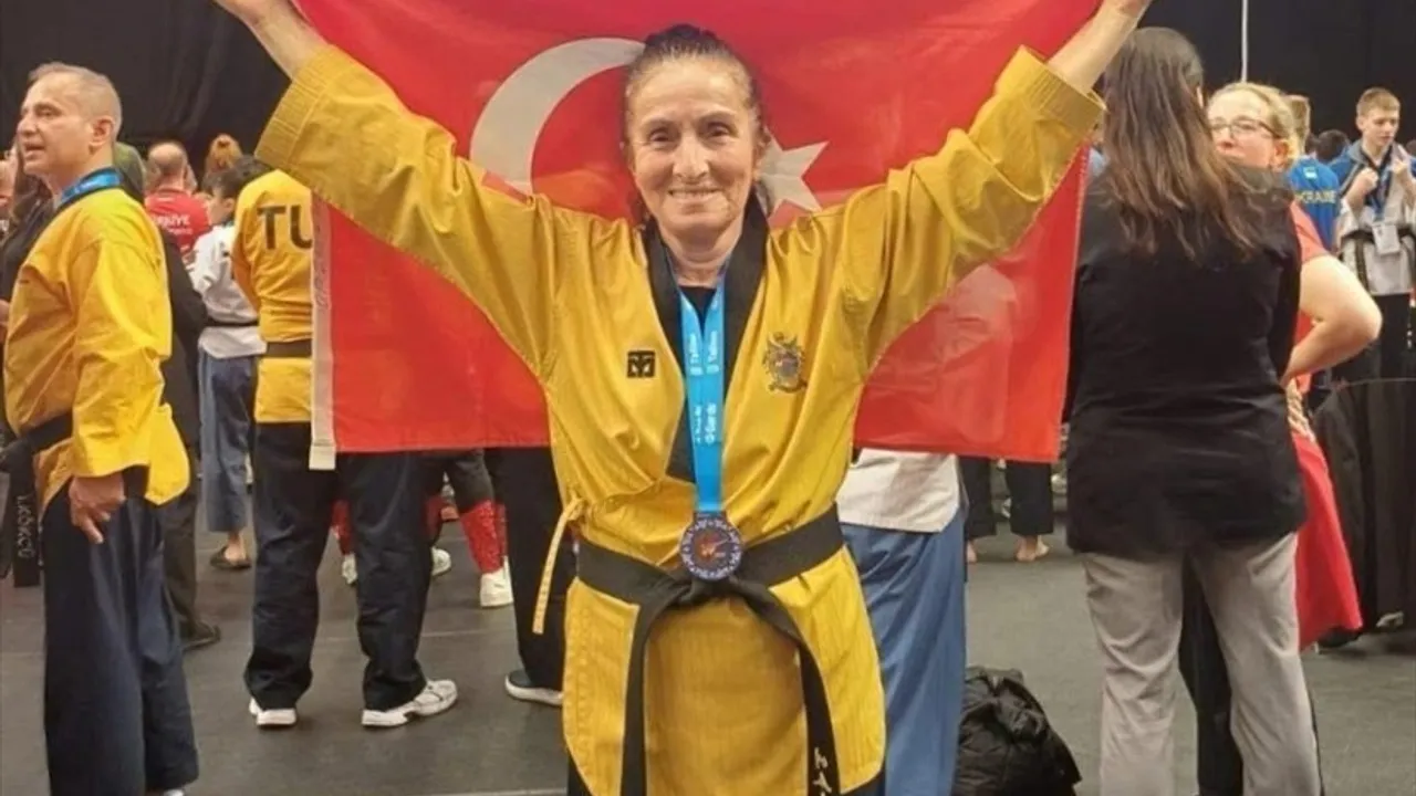 74 Yaşındaki Ordulu Tekvandocu Avrupa'da Bronz Madalya Kazandı