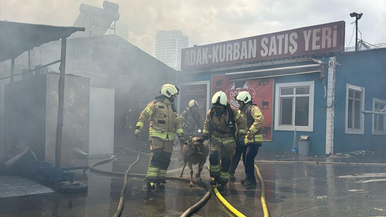 Başakşehir'de Yangın: Kimyasal Madde Deposu Alev Alev Yandı