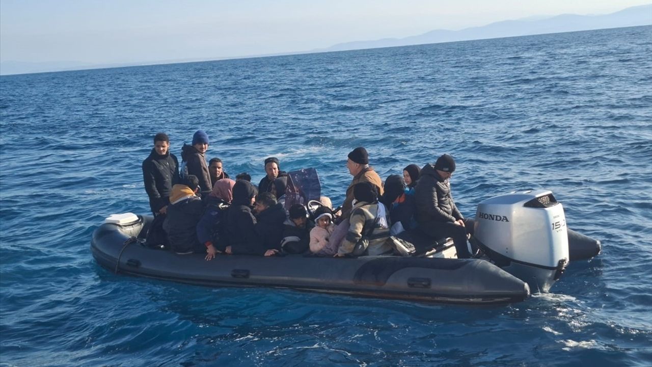 Bodrum Açıklarında 26 Düzensiz Göçmen Kurtarıldı