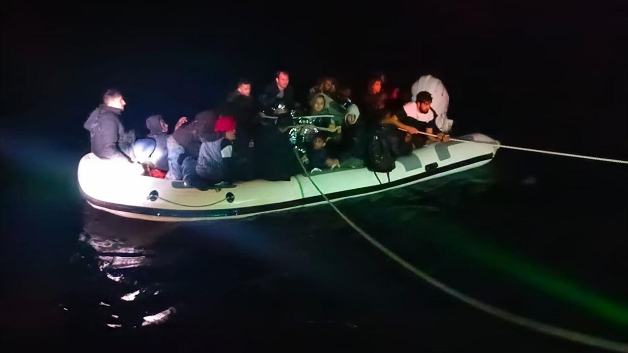 Bodrum Açıklarında 29 Düzensiz Göçmen Kurtarıldı