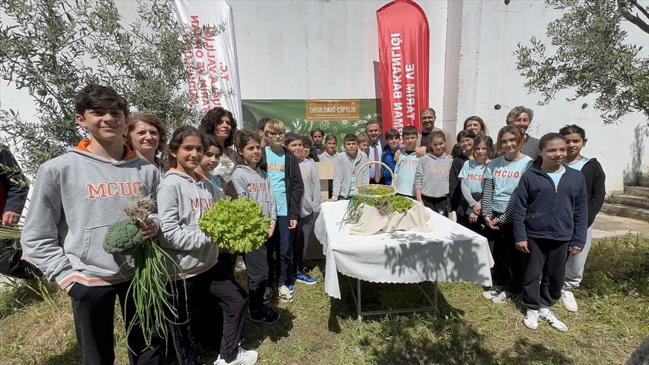 Bodrum'da 'Okuldaki Çiftlik Projesi' Çerçevesinde Hasat Heyecanı
