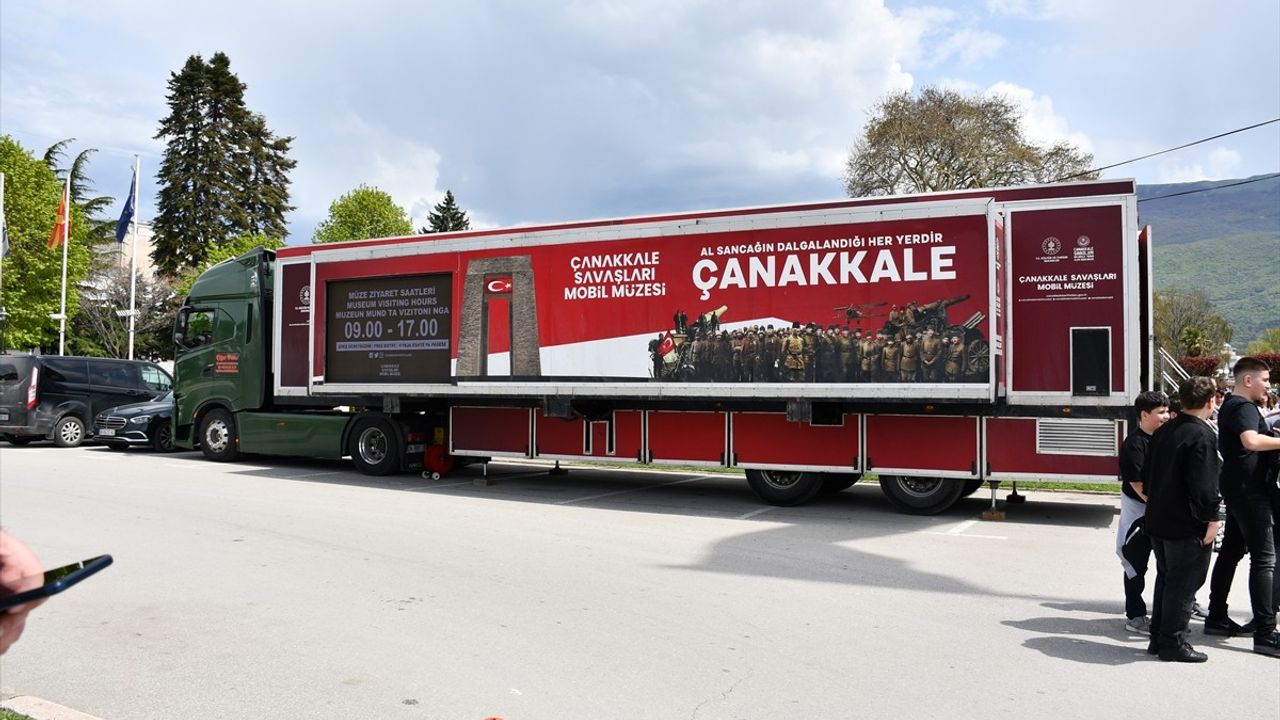 Çanakkale Savaşları Mobil Müzesi Ohri'de Ziyarete Açıldı