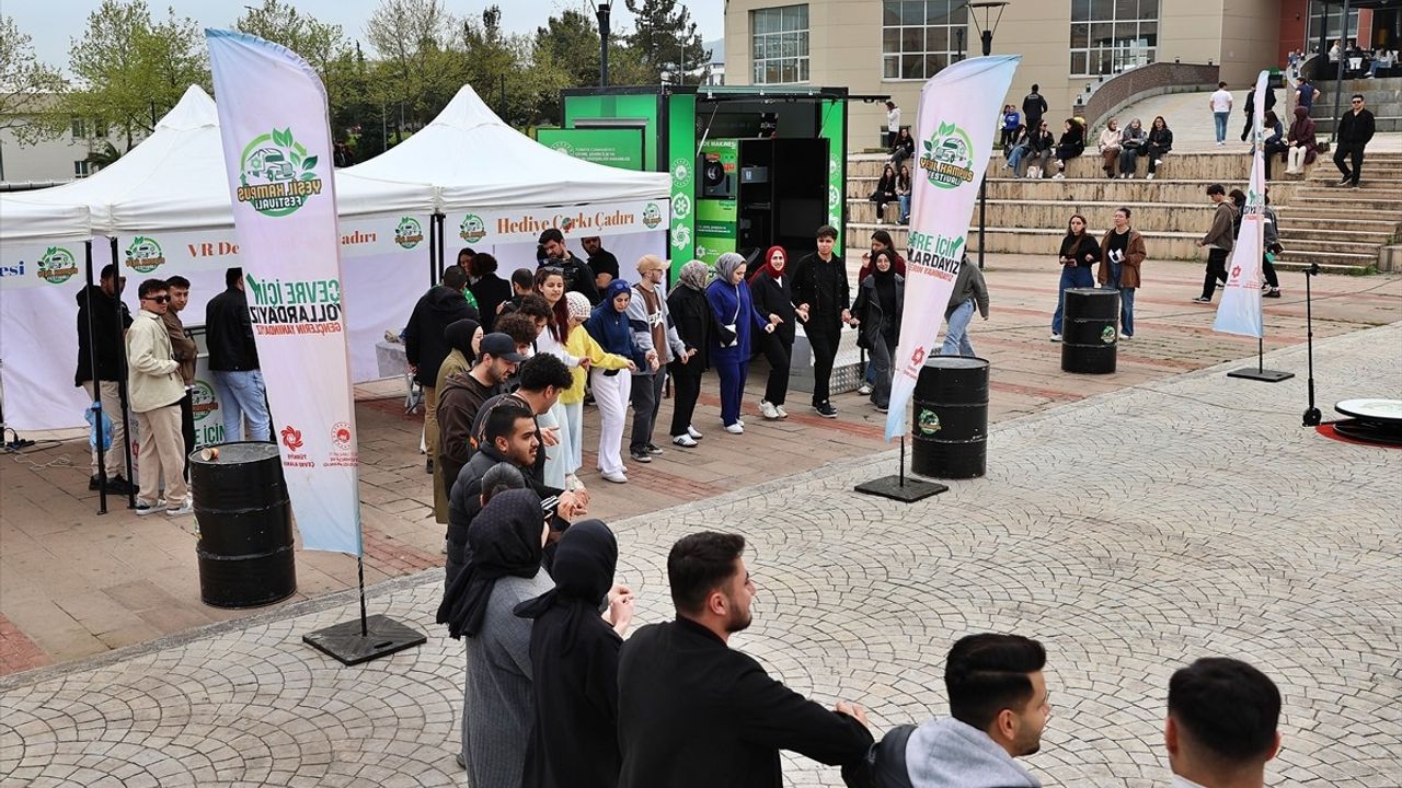 Çevre Tırı, Samsun'daki OMÜ Öğrencileriyle Buluştu