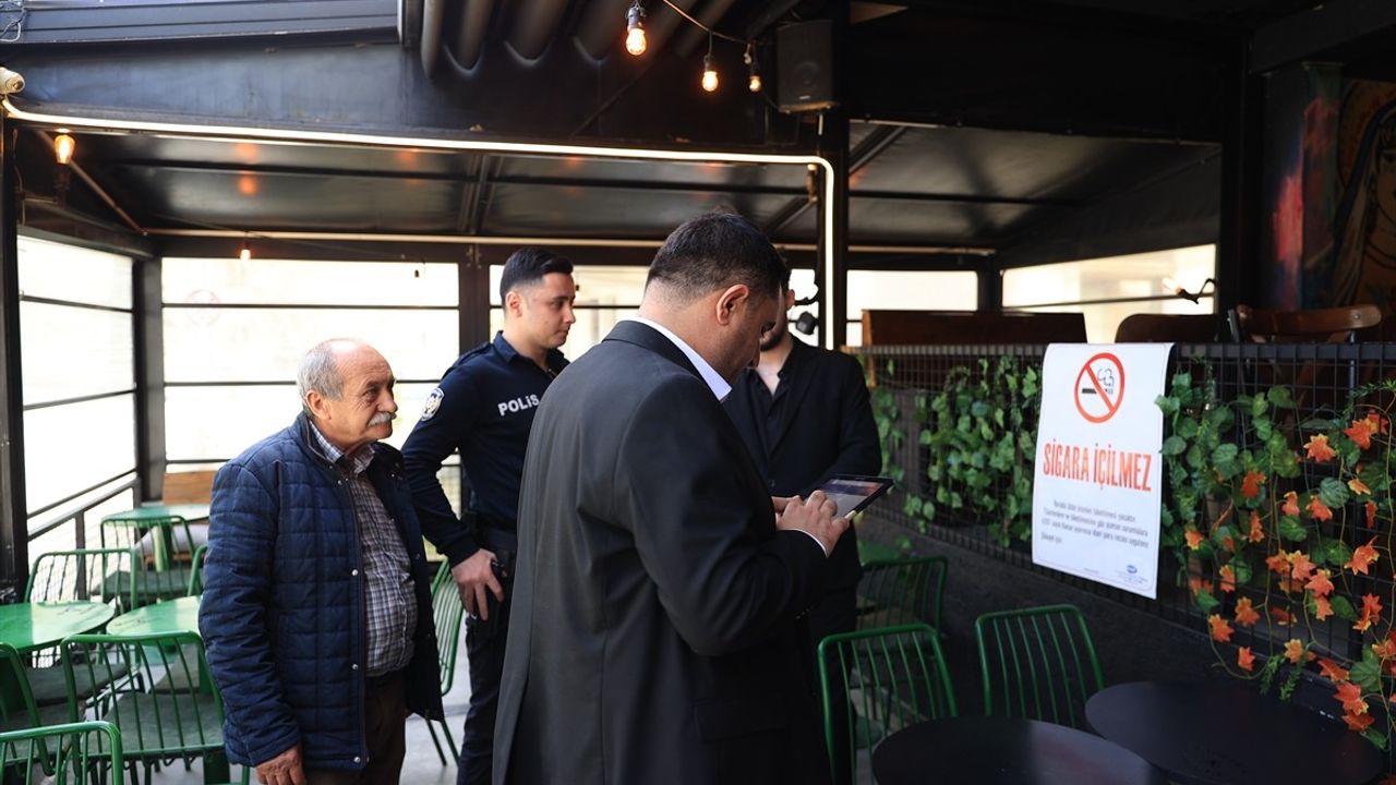 Edirne'de Kafe ve Restoranlarda Sigara Denetimi Gerçekleştirildi