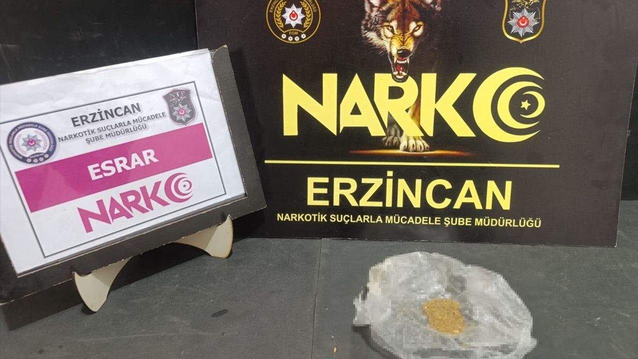 Erzincan'da Uyuşturucu Operasyonu: 9 Şüpheli Yakalandı