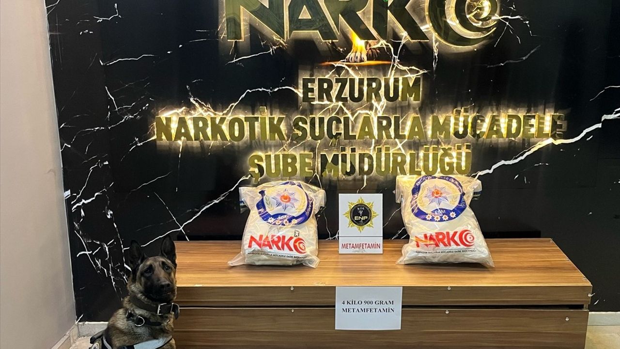 Erzurum'da 9 Kilogram Sentetik Uyuşturucu Ele Geçirildi, 3 Zanlı Tutuklandı
