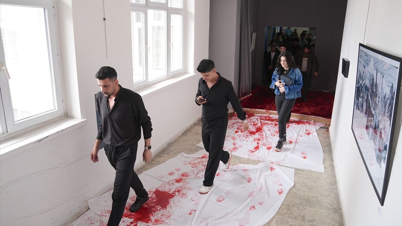 Erzurum'da 'Gazze: Bir Soykırım Anatomisi' Sergisi Açıldı