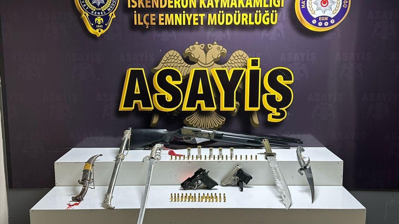 Hatay'da Eş Zamanlı Asayiş Operasyonu: 3 Şüpheli Gözaltında