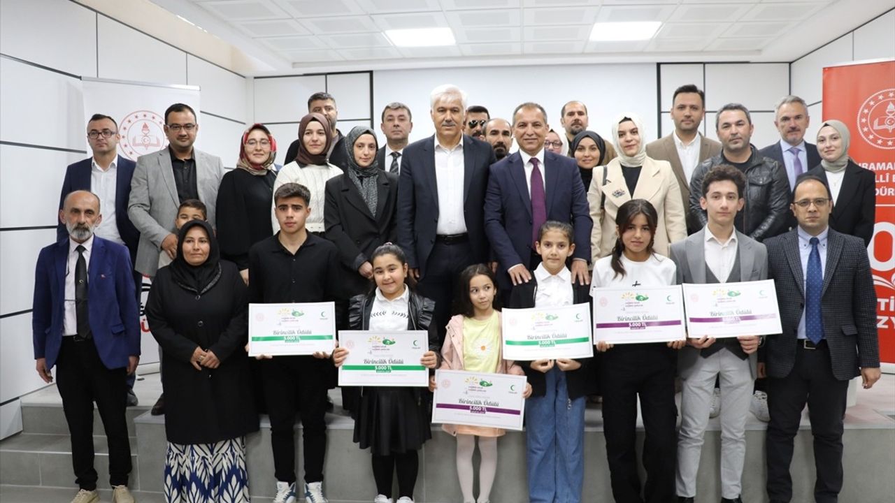 Kahramanmaraş’ta 'Sağlıklı Nesil Sağlıklı Gelecek Yarışması' Ödül Töreni Düzenlendi