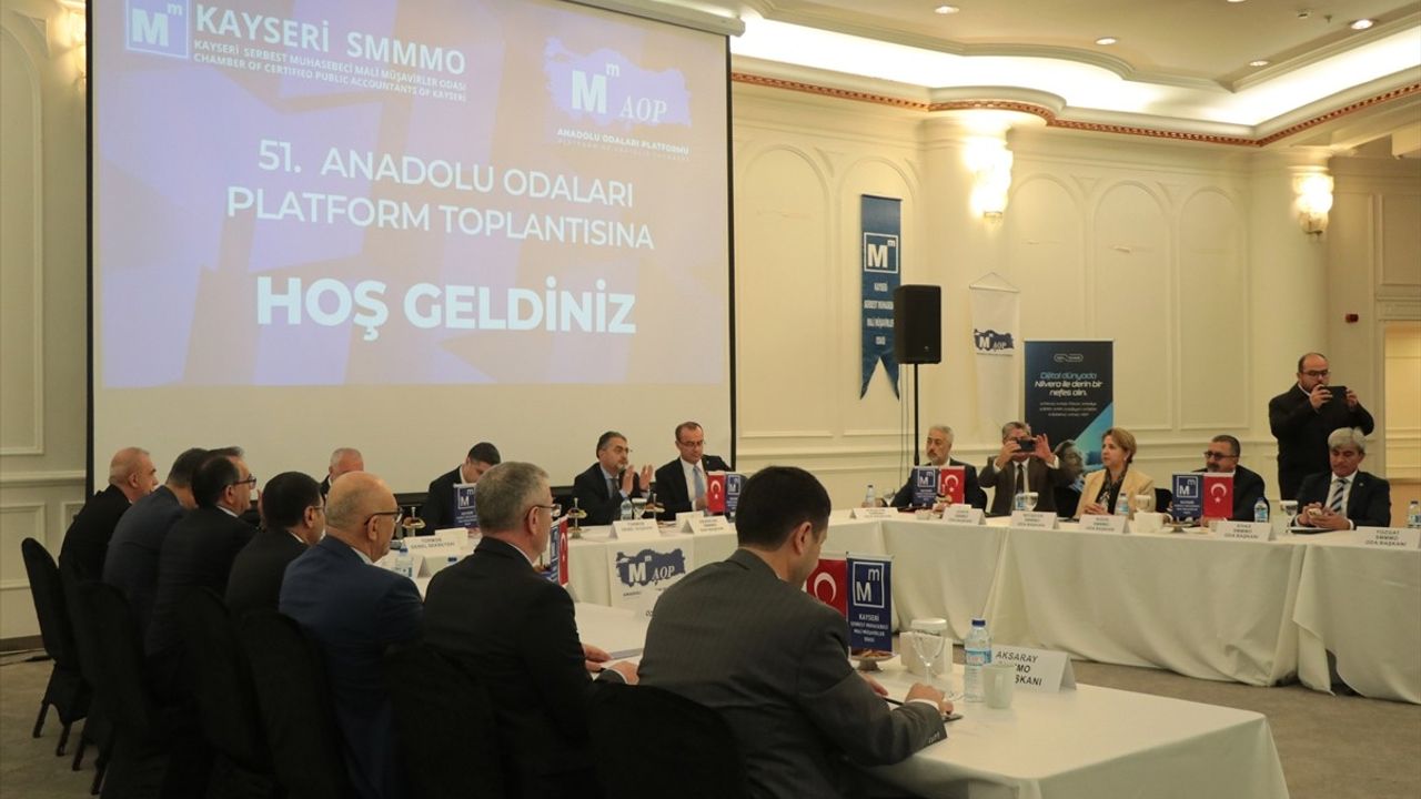 Kayseri'de Anadolu Odaları Platformu Toplantısı Gerçekleştirildi