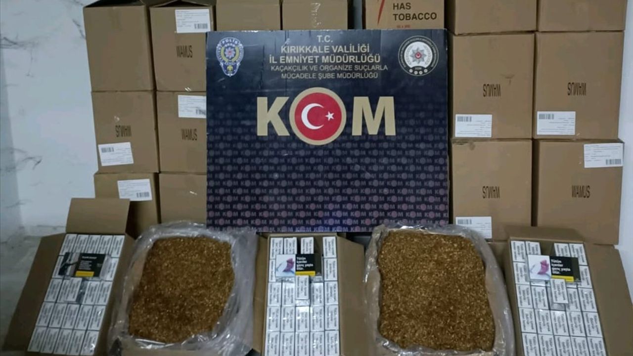 Kırıkkale'de 596 Bin Makaron ve 30 Kilogram Tütün Ele Geçirildi