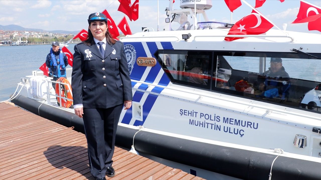 Kocaeli'de Şehit Polis Ismiyle Deniz Kontrol Botu Hizmete Girdi
