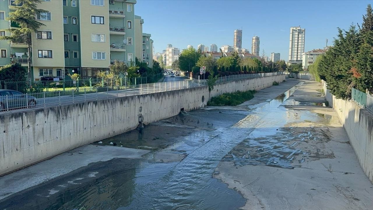 Küçükçekmece'de Atık Suların Göl Oluşturduğu Kötü Koku Sorunu Rahatsız Ediyor