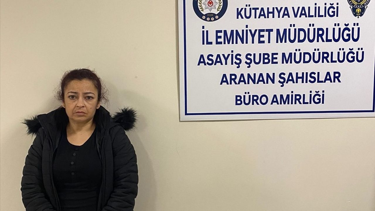 Kütahya'da Hakkında 62 Yıl Hapis Cezası Bulunan Kadın Yakalandı
