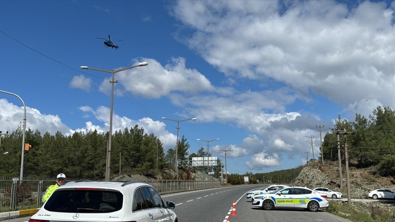 Muğla'da Helikopterle Trafik Denetimi: Hava Gücüyle Güvenlik