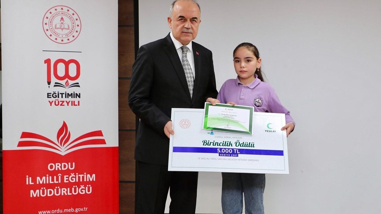 Ordu'da 'Sağlıklı Nesil, Sağlıklı Gelecek Yarışması' Ödül Töreni Gerçekleşti