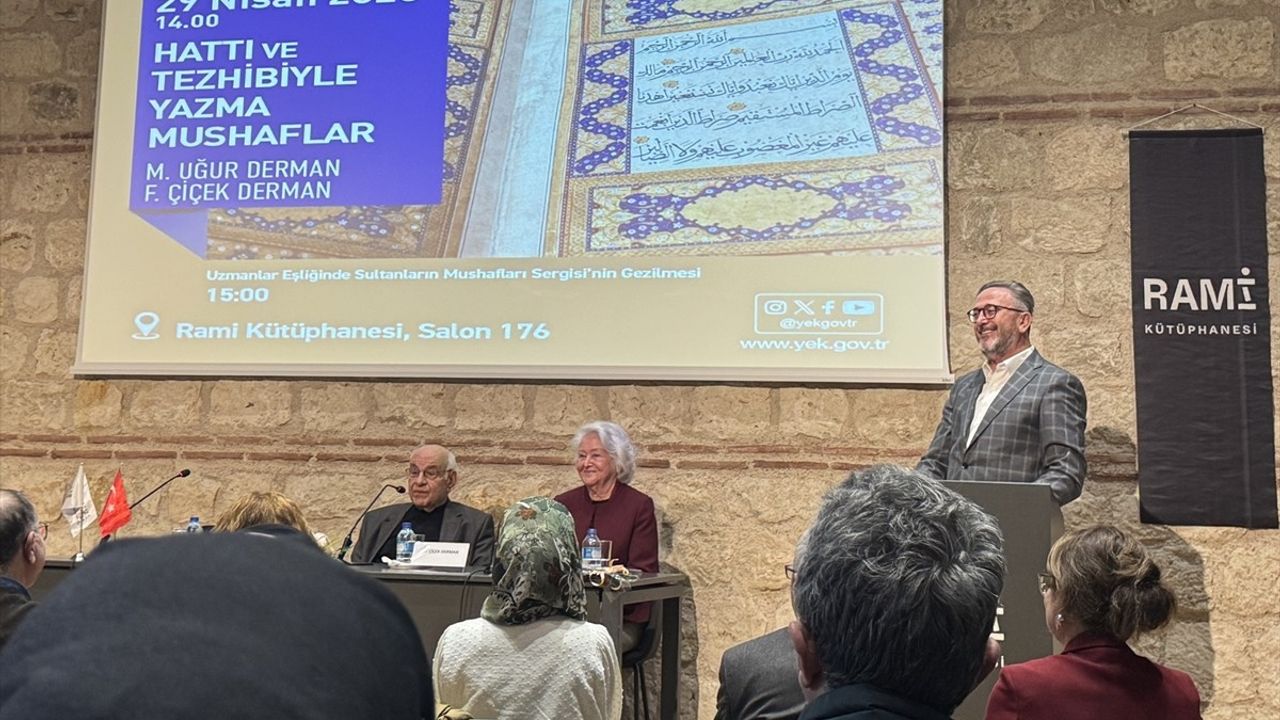 Rami Kütüphanesi'nde Yazma Mushaflar Konferansı Düzenlendi