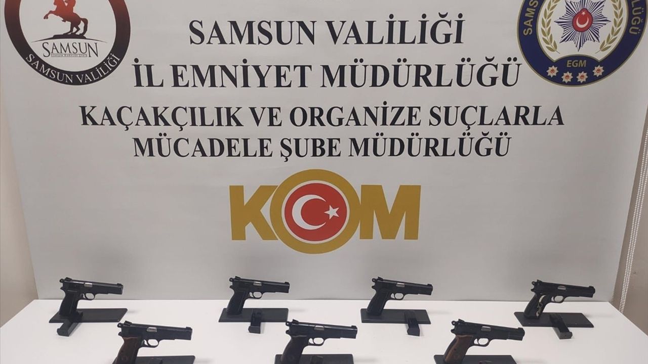 Samsun'da Kaçak Silah Ticareti Operasyonunda 3 Zanlı Yakalandı