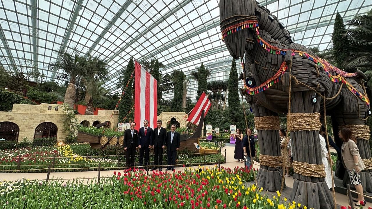 Singapur'da Tulipmania 2025 Lale Sergisi Açıldı