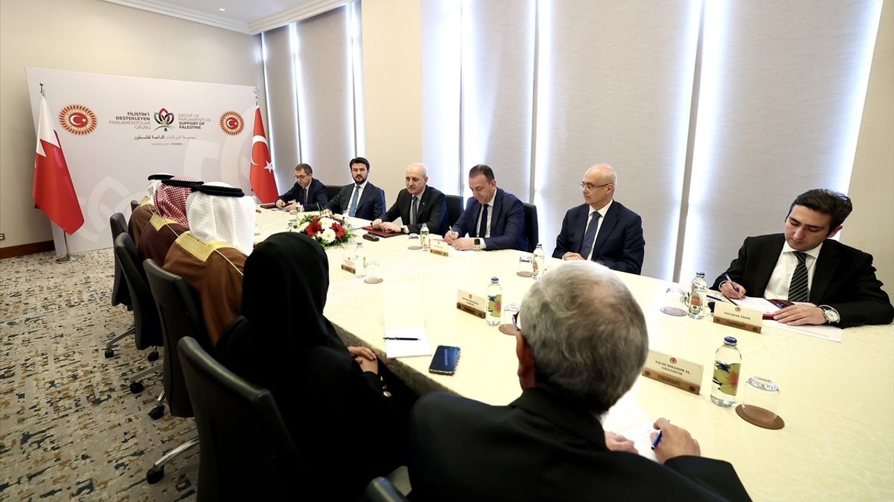 TBMM Başkanı Kurtulmuş, Bahreyn Temsilciler Meclisi Başkanı ile Görüştü