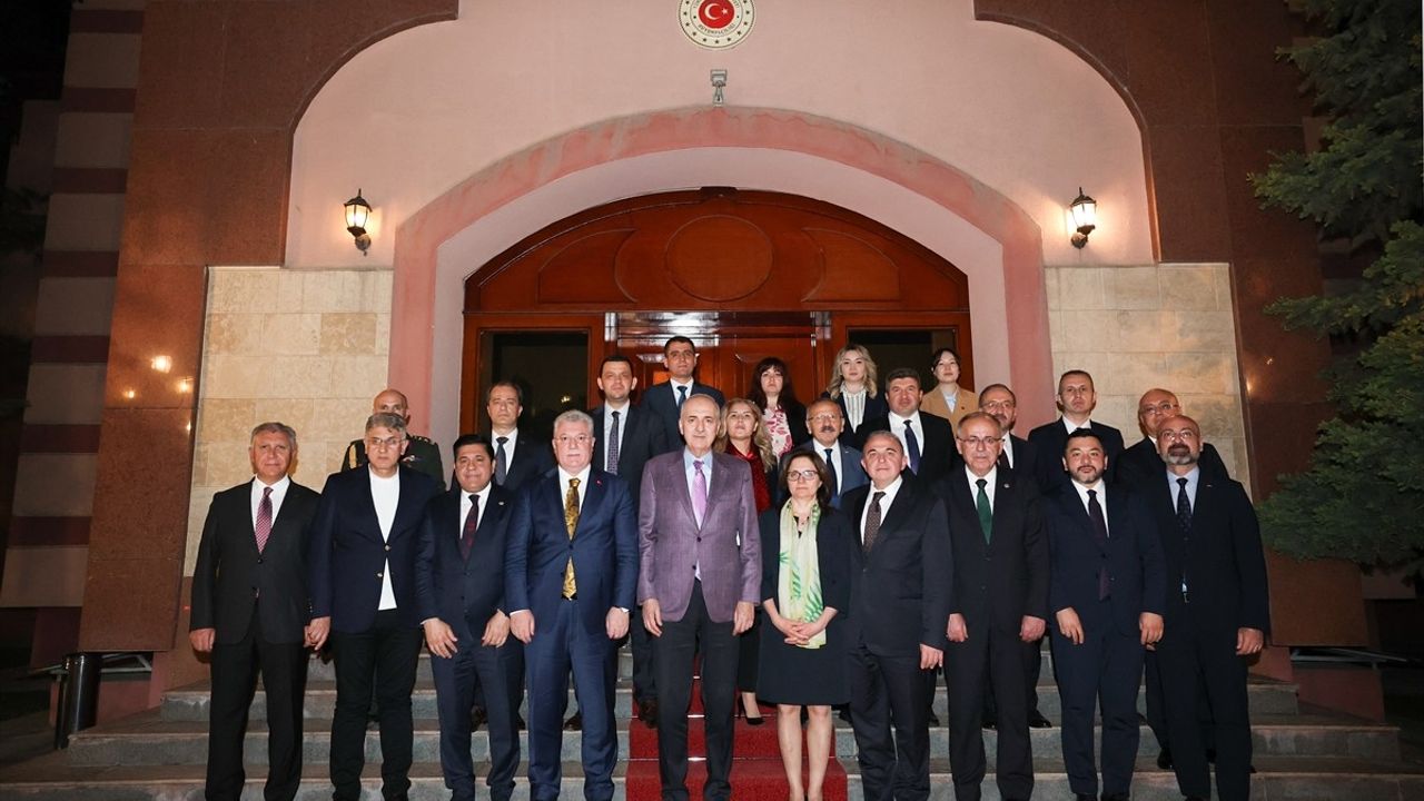 TBMM Başkanı Kurtulmuş, Bişkek Büyükelçiliğini Ziyaret Etti