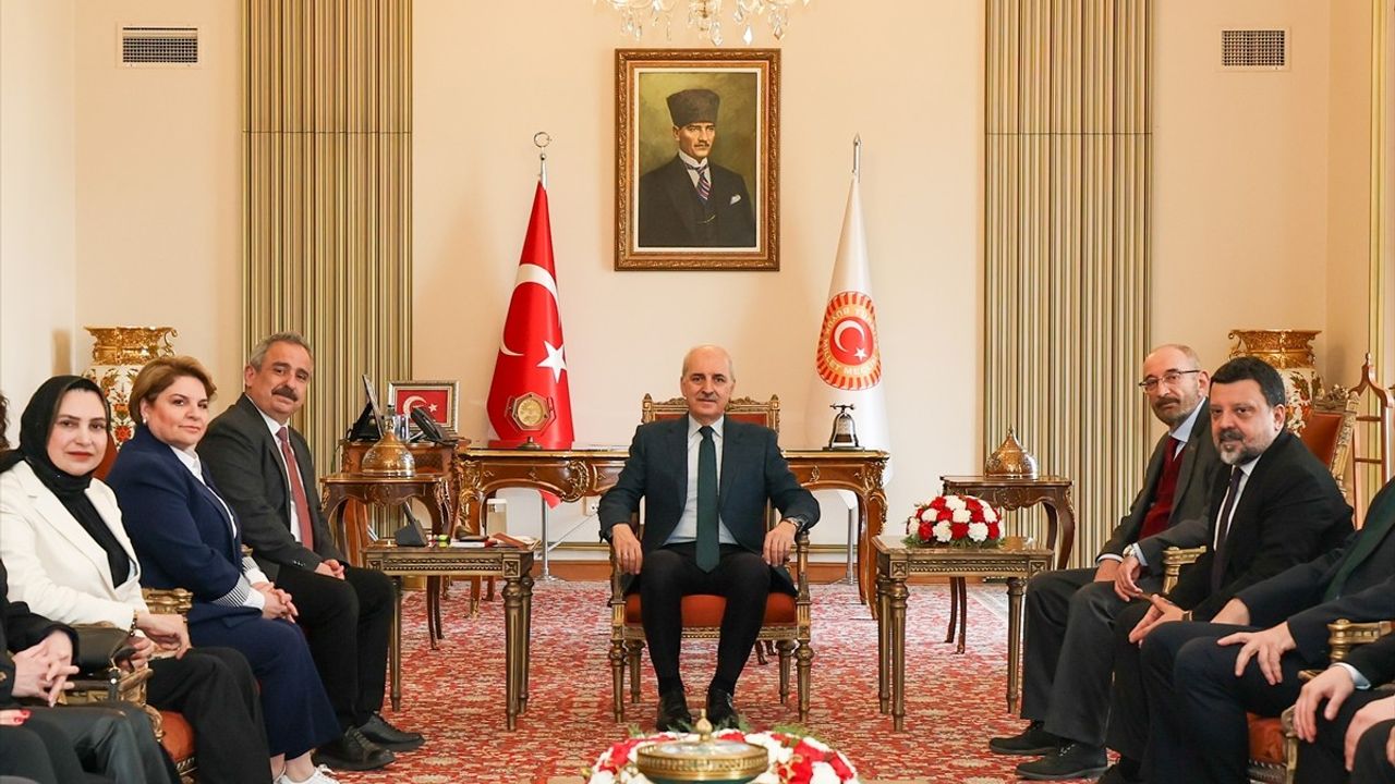 TBMM Başkanı Kurtulmuş, Türkiye Basın Federasyonu Heyetini Ağırladı