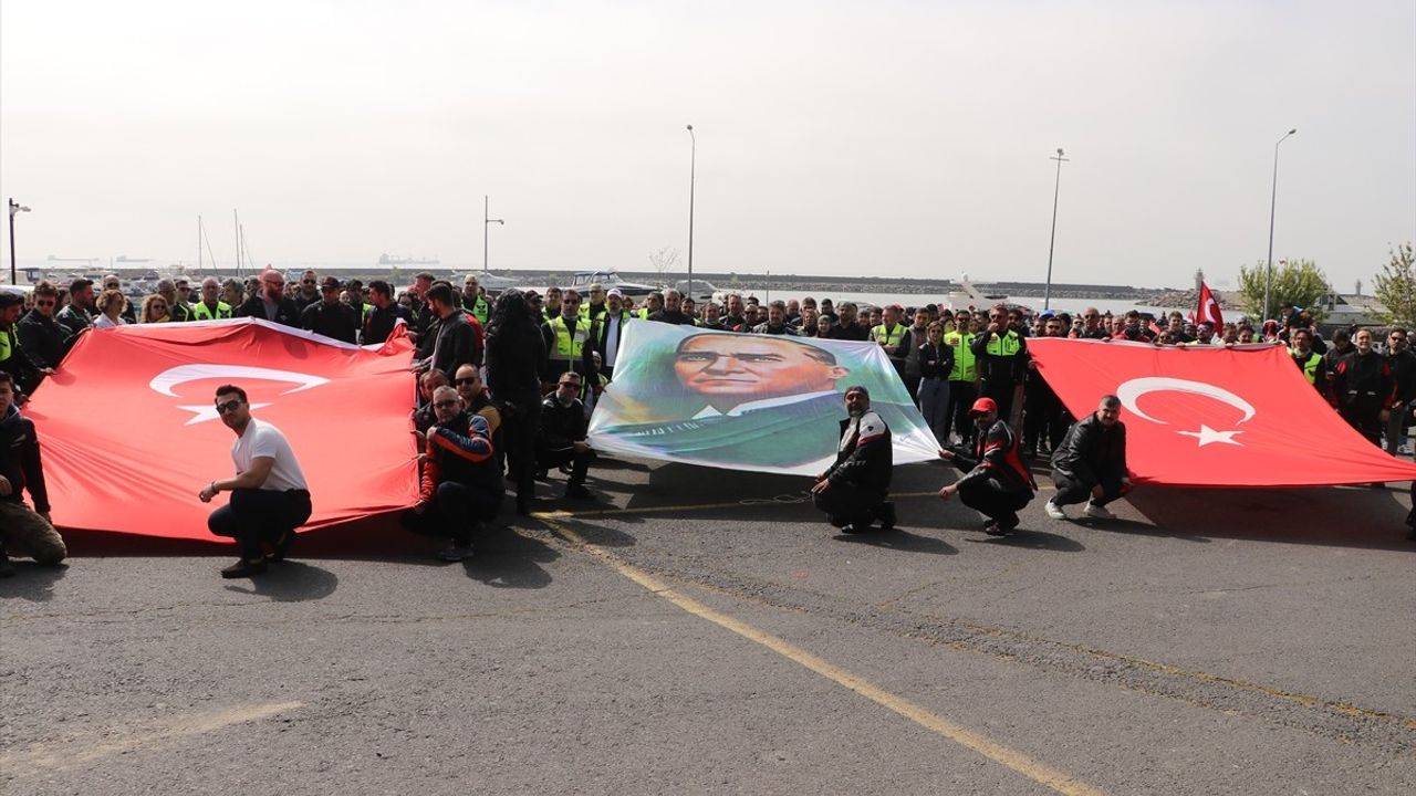 Tekirdağ'da Turizm Haftası'nda Coşkulu Motosiklet Turu