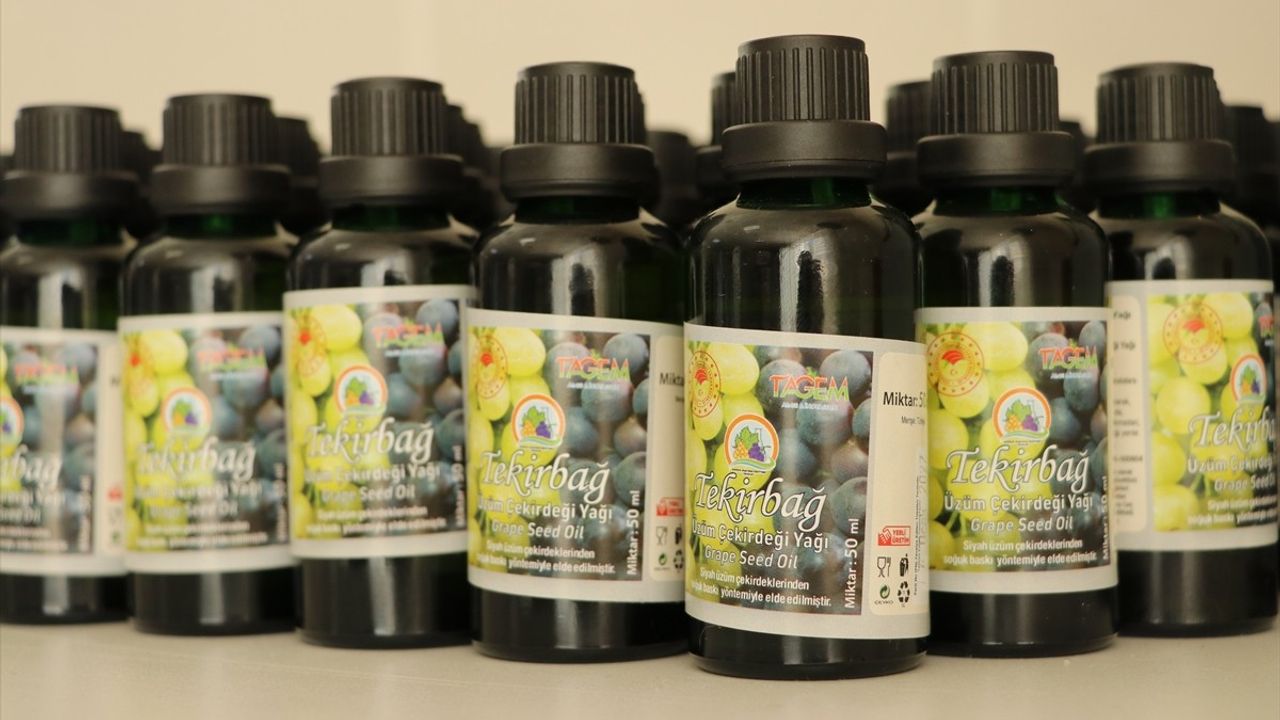 Tekirdağ'da Üzüm Çekirdekleri Ekonomi için Değer Kazanıyor