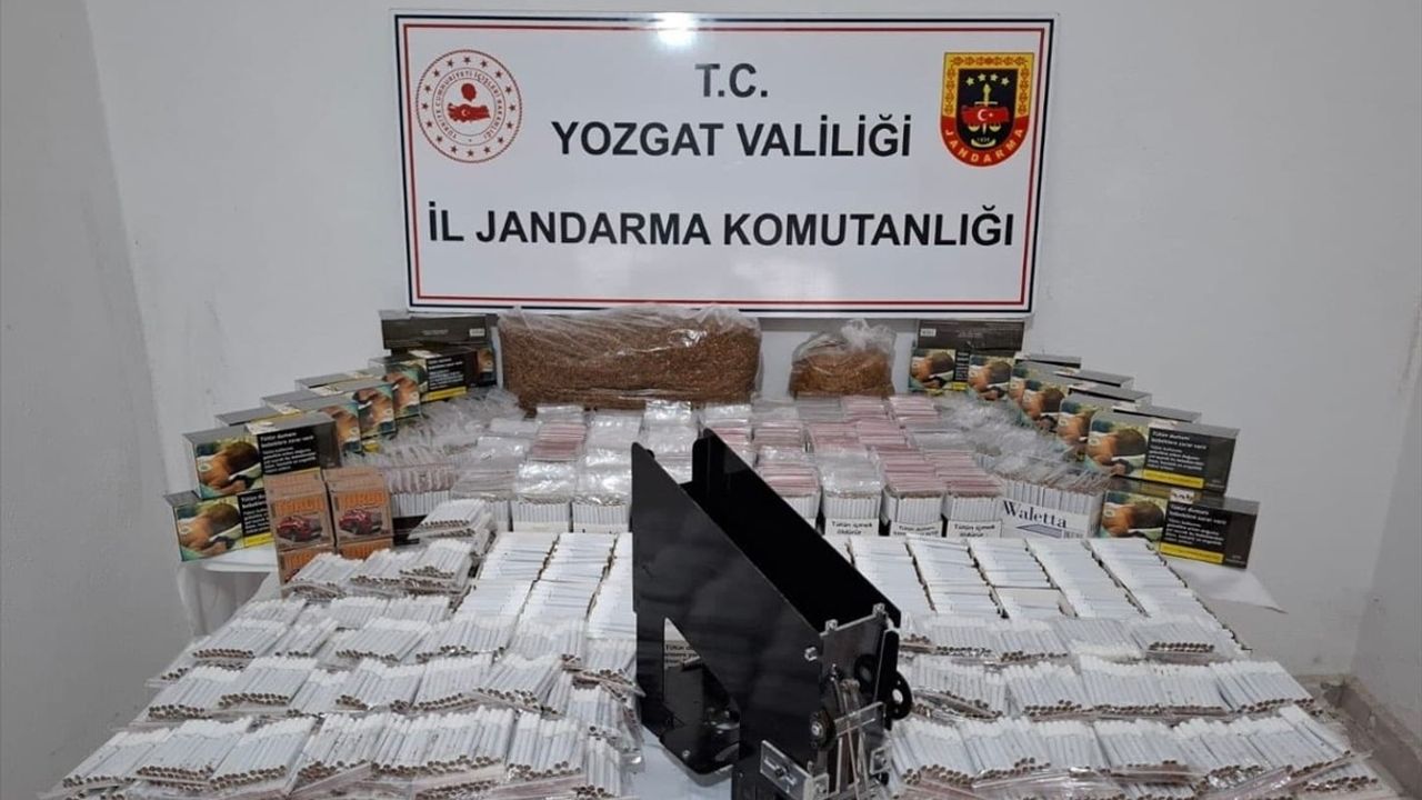 Yozgat'ta Kaçak Tütün Operasyonu: 26 Bin 400 Makaron Ele Geçirildi