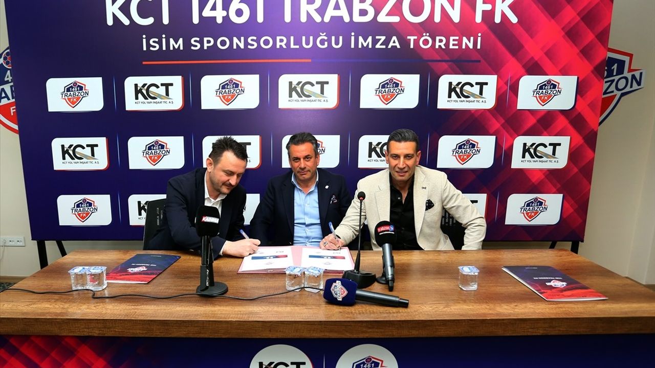 1461 Trabzon FK'dan KCT ile İsim Sponsorluk Anlaşması