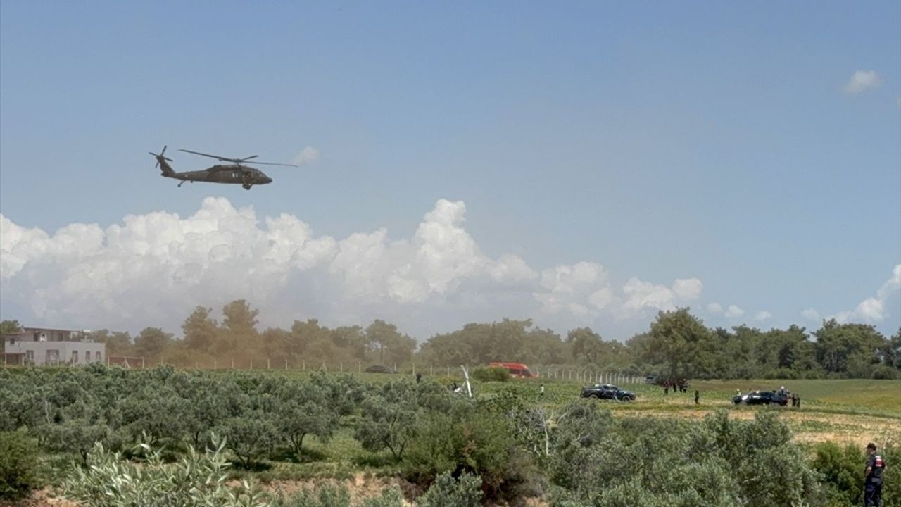 Adana'da Jandarmaya Ait Cayrokopter Zorunlu İniş Yaptı