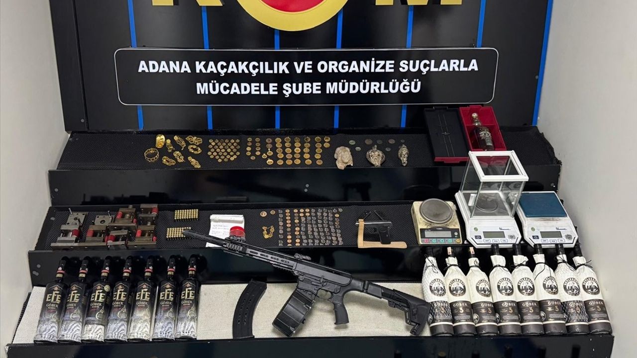 Adana'da Sahte Altın İmalatı: 4 Tutuklama