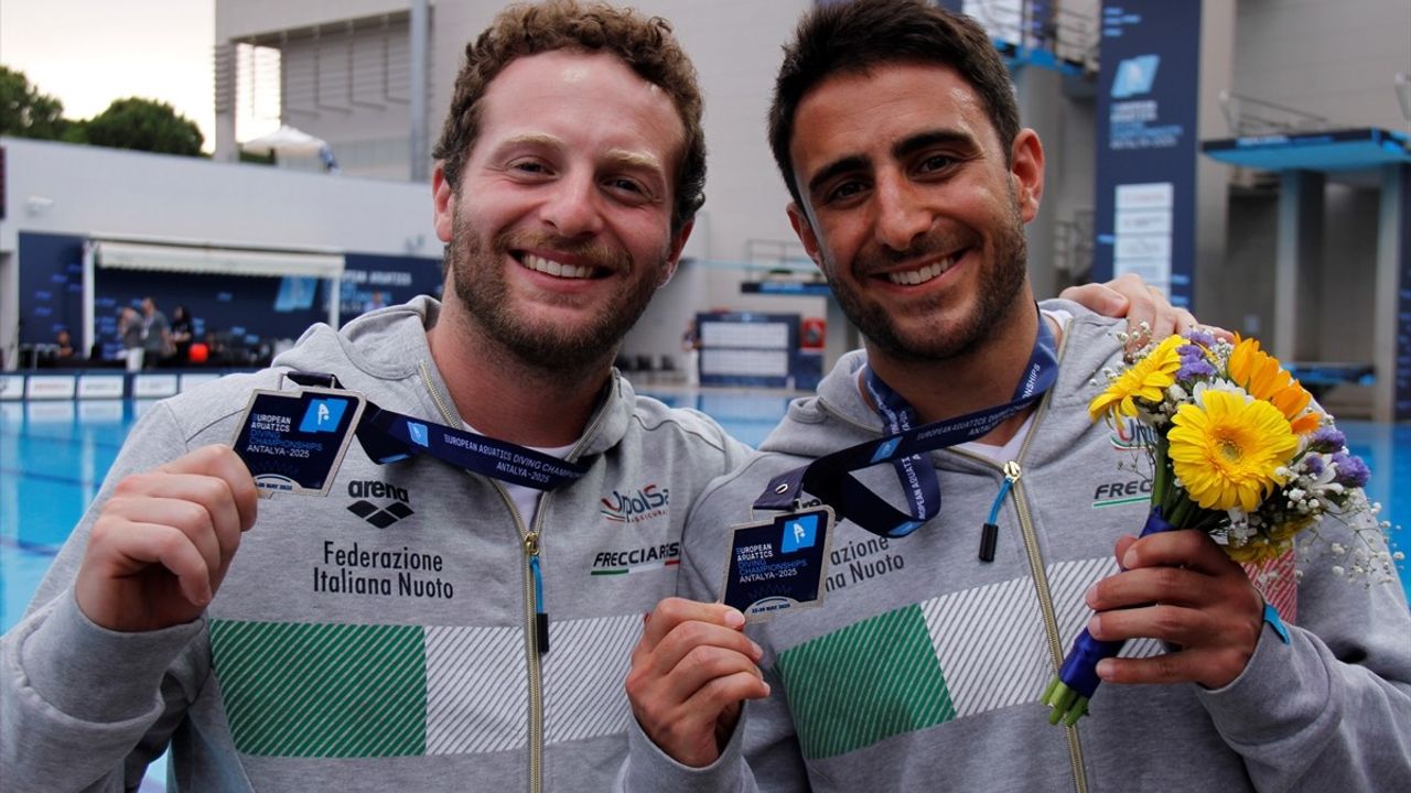 Antalya'da Avrupa Su Sporları Atlama Şampiyonası'nın Üçüncü Günü Tamamlandı