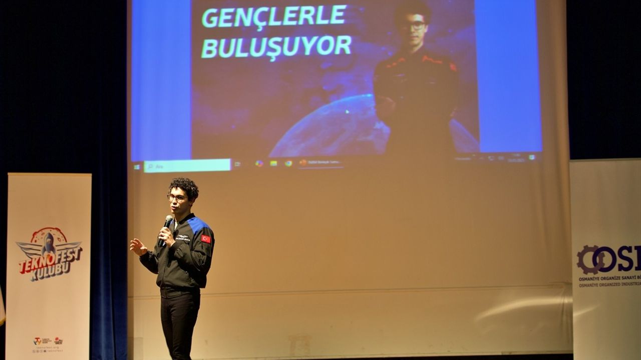 Astronot Tuva Cihangir Atasever, Osmaniye'deki Öğrencilerle Uzay Deneyimlerini Paylaştı
